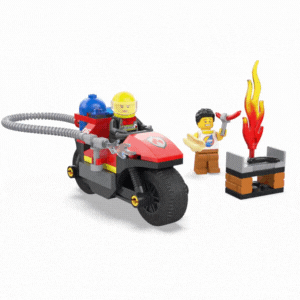 Motocicleta de pompieri, +4 ani, 60410, Lego City